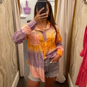 TIE DYE button down top